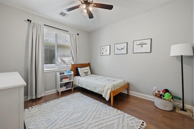 10408 Hansa Dr, Austin, TX 78739 - bedroom featuring wood finished floors and ceiling fan