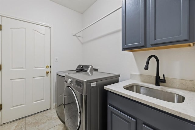 10408 Hansa Dr, Austin, TX 78739 - laundry area with independent washer and dryer and cabinet space