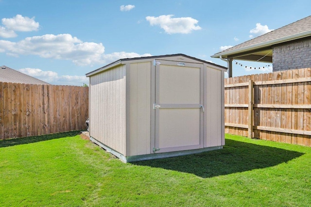 16601 Aventura Ave, Pflugerville, TX 78660 - view of shed with a fenced backyard