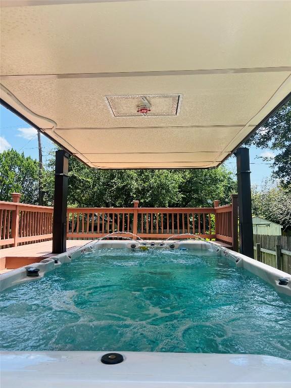 301 Crane St, Austin, TX 78734 - view of swimming pool with a deck