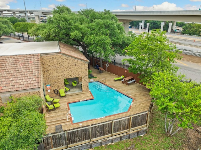 8888 Tallwood Dr Unit 1202, Austin, TX 78759 - community pool featuring a wooden deck
