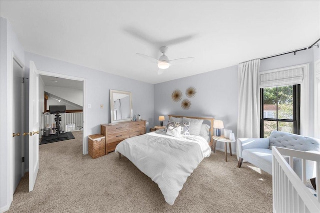 2616 Jefferson St Unit A, Austin, TX 78703 - bedroom with carpet flooring and ceiling fan