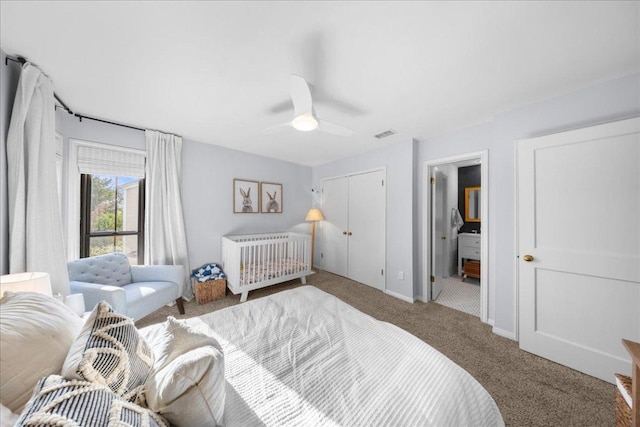 2616 Jefferson St Unit A, Austin, TX 78703 - bedroom featuring carpet floors and ceiling fan