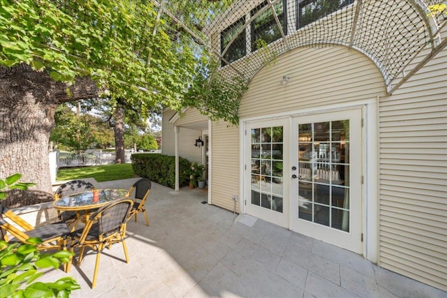 2616 Jefferson St Unit A, Austin, TX 78703 - view of patio featuring french doors