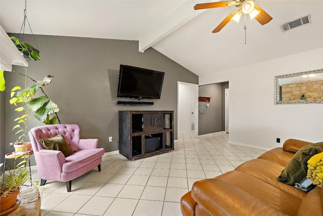 809 Windsor Rd, Round Rock, TX 78664 - living area featuring a ceiling fan and light tile patterned flooring