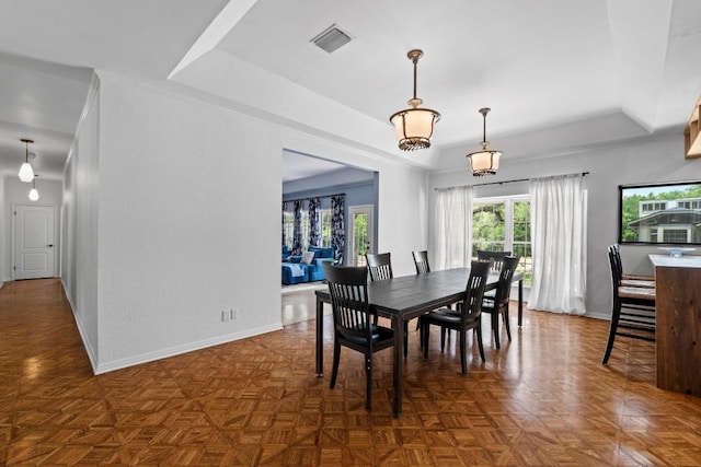 11302 Centennial Trl, Austin, TX 78726 - dining area with a raised ceiling and baseboards