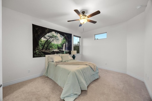 707 Campino Dr, Cedar Park, TX 78613 - bedroom featuring light carpet and a ceiling fan