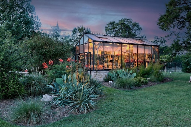 707 Campino Dr, Cedar Park, TX 78613 - view of greenhouse with a yard