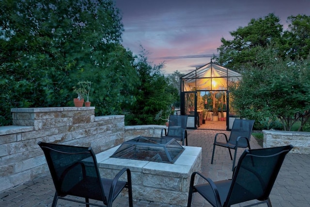 707 Campino Dr, Cedar Park, TX 78613 - view of patio / terrace with a fire pit and a gazebo