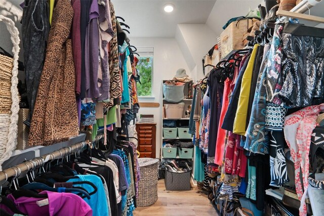 1125 Tillery St Unit 1A, Austin, TX 78702 - spacious closet featuring wood finished floors
