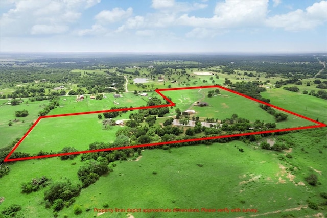 9769 Fm 1361, Snook, TX 77879 - view of rural area with property parcel outlined