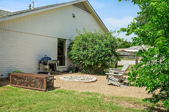 6101 Bridlington Cir, Austin, TX 78745 - rear view of house with brick siding