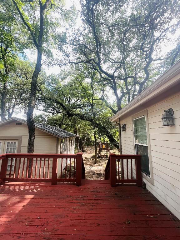2003 Woodmont Ave, Austin, TX 78703 - view of wooden terrace
