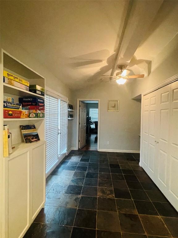 2003 Woodmont Ave, Austin, TX 78703 - interior space with a ceiling fan and baseboards