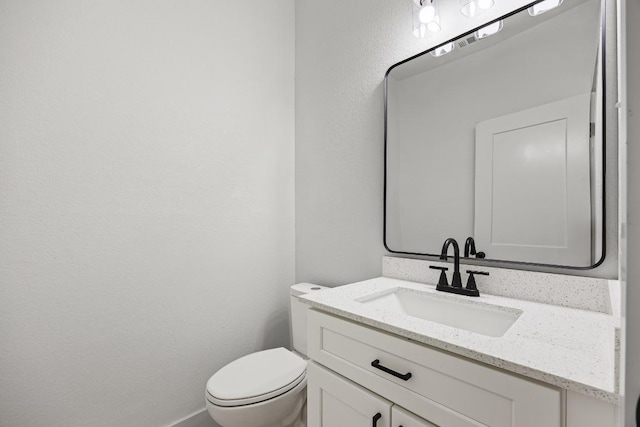 161 Honopu Dr, Bastrop, TX 78602 - half bath featuring vanity and toilet