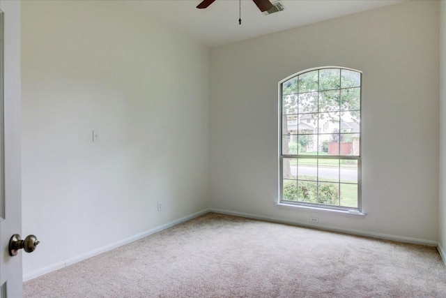 11125 Cap Stone Dr, Austin, TX 78739 - carpeted spare room with ceiling fan and plenty of natural light