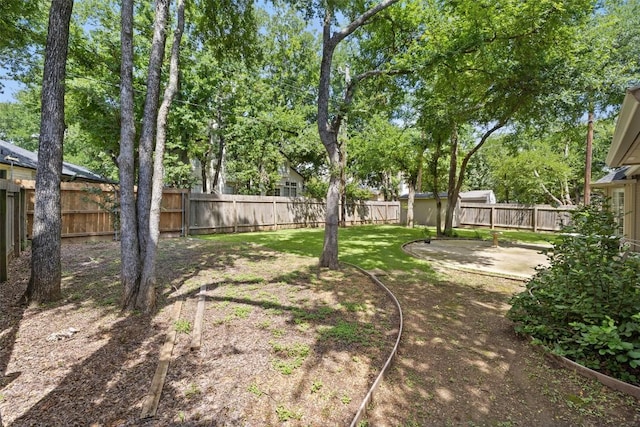 1004 Oaklands Dr, Round Rock, TX 78681 - fenced backyard featuring a patio