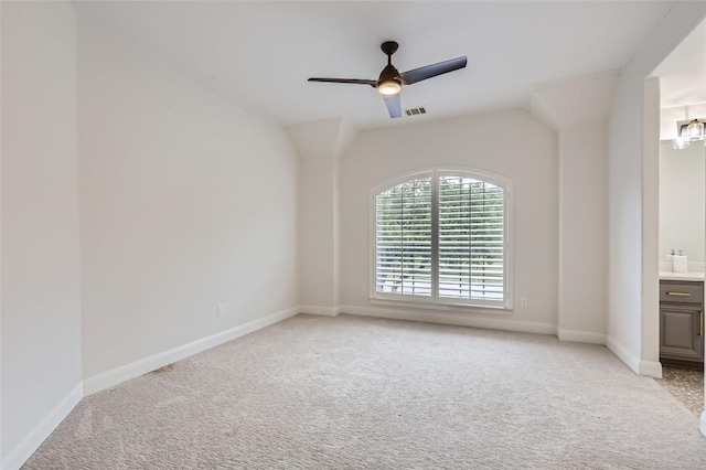 217 Emerald Ridge Dr, Austin, TX 78732 - unfurnished room with light carpet and ceiling fan