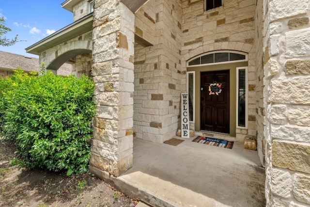 137 Paul Azinger Dr, Round Rock, TX 78664 - entrance to property with stone siding