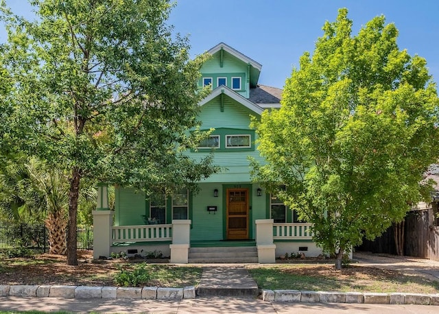 903 E 14th St, Austin, TX 78702 - view of property hidden behind natural elements with covered porch