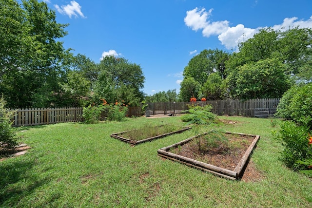236 Lodestone Cir, Cedar Park, TX 78613 - fenced backyard featuring a garden