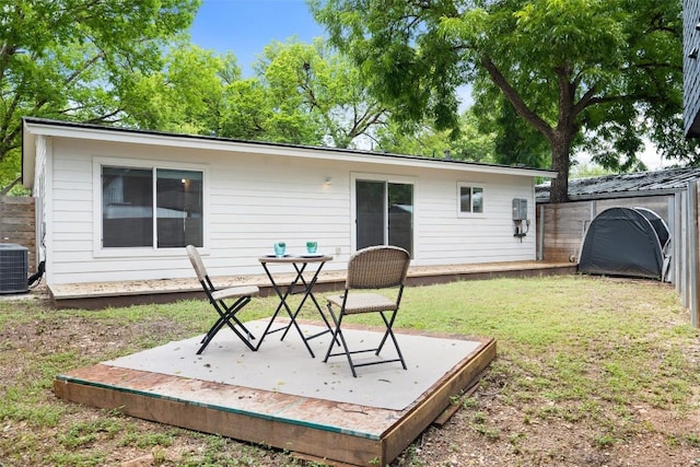5507 Duval St Unit A, Austin, TX 78751 - rear view of property featuring a patio area