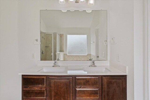 3211 Malmaison Rd, Killeen, TX 76542 - full bath featuring a stall shower and double vanity