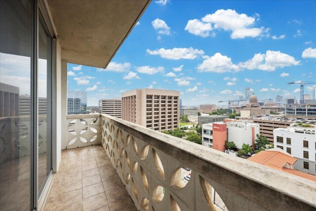 1801 Lavaca St Unit 9J, Austin, TX 78701 - balcony featuring a city view