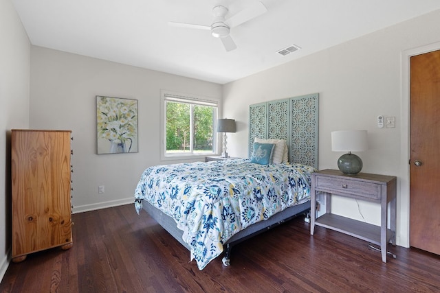 2609 Ellise Ave, Austin, TX 78757 - bedroom with wood finished floors and a ceiling fan