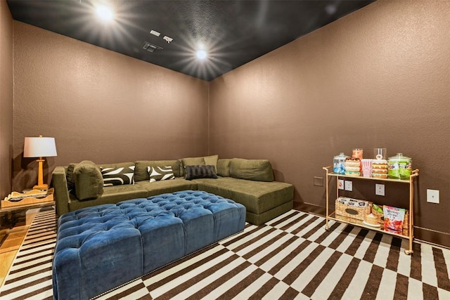 8405 Ambergill Ct, Austin, TX 78744 - living area with a textured wall