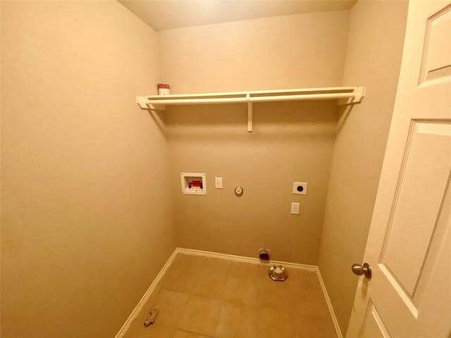 358 Spring, Kyle, TX 78640 - washroom with hookup for a gas dryer, hookup for an electric dryer, hookup for a washing machine, and tile patterned floors