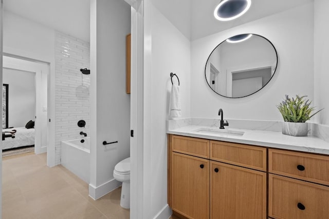 4428 Jinx Ave Unit 2, Austin, TX 78745 - bathroom featuring vanity, tub / shower combination, and ensuite bathroom