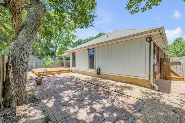 10007 Brantley Bnd, Austin, TX 78748 - rear view of property with a patio area and a fenced backyard