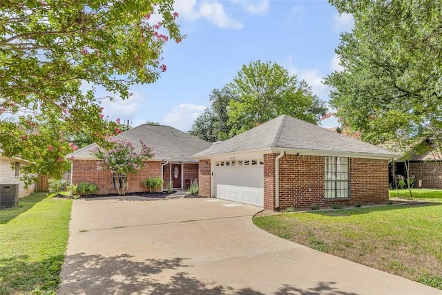 10007 Brantley Bnd, Austin, TX 78748 - single story home featuring a garage, concrete driveway, brick siding, and a shingled roof