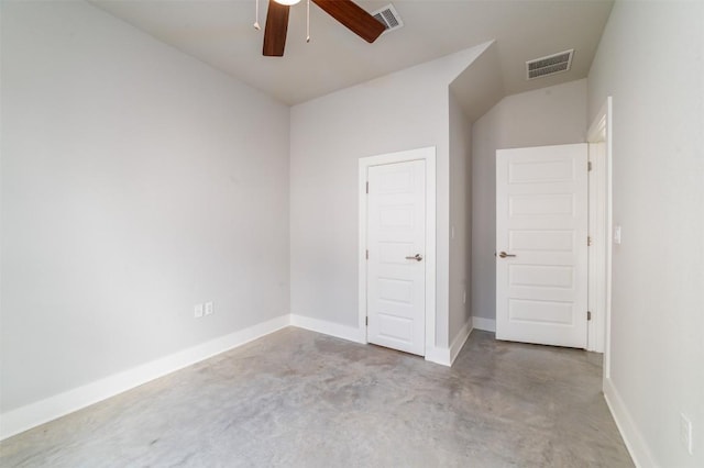 1904 Cleese Dr Unit 172, Austin, TX 78741 - unfurnished bedroom featuring concrete floors and ceiling fan