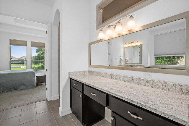 1404 Scenic Oaks Dr, Georgetown, TX 78628 - bathroom with vanity and baseboards