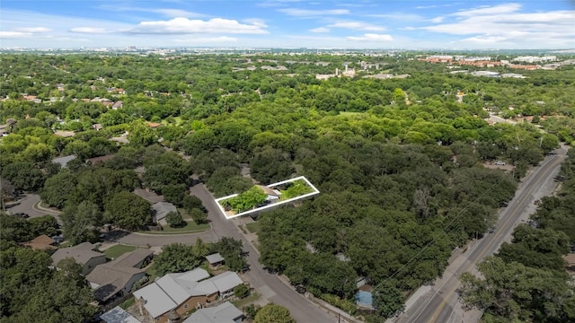 7801 Elderberry Dr, Austin, TX 78745 - aerial view of property's location featuring property parcel outlined and a forest