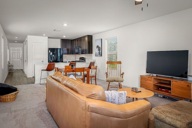 175 Amber Gln, Maxwell, TX 78656 - living room with recessed lighting and light wood finished floors