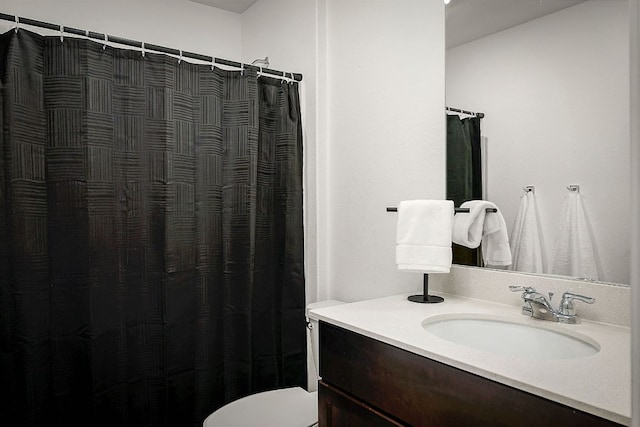 175 Amber Gln, Maxwell, TX 78656 - bathroom featuring vanity and a shower with shower curtain