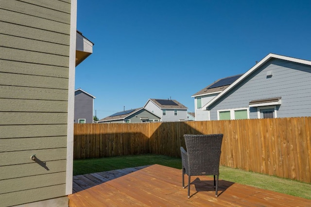 175 Amber Gln, Maxwell, TX 78656 - wooden terrace featuring a fenced backyard