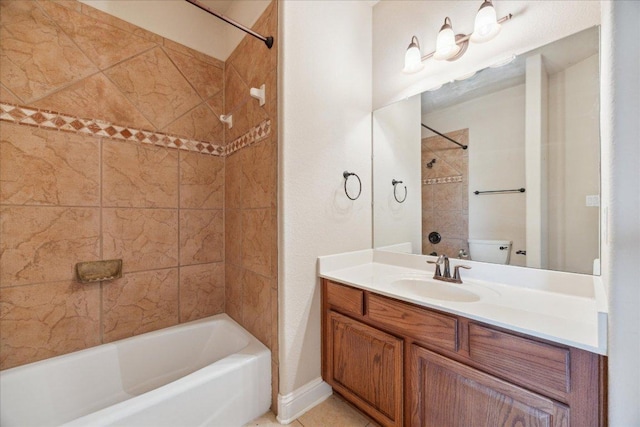 144 Escondido Dr, Del Valle, TX 78617 - bathroom featuring vanity and washtub / shower combination