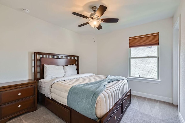 3025 Lions Tail St, Austin, TX 78728 - bedroom with light colored carpet and ceiling fan