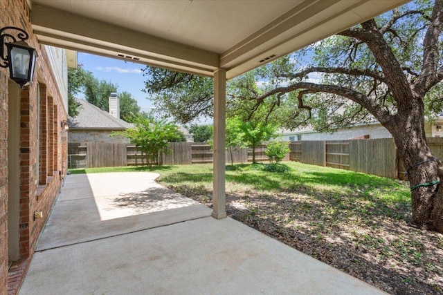 102 Country View Way, Cedar Park, TX 78613 - fenced backyard featuring a patio area
