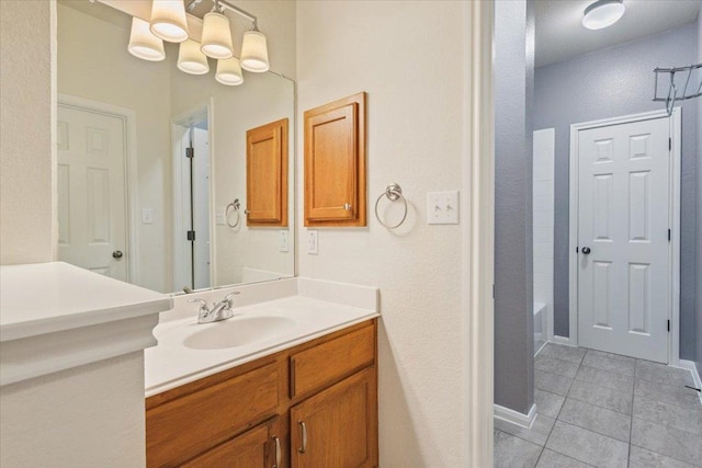 102 Country View Way, Cedar Park, TX 78613 - bathroom with vanity and tile patterned flooring