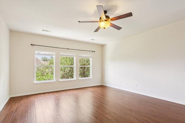 102 Country View Way, Cedar Park, TX 78613 - empty room with wood finished floors and a ceiling fan
