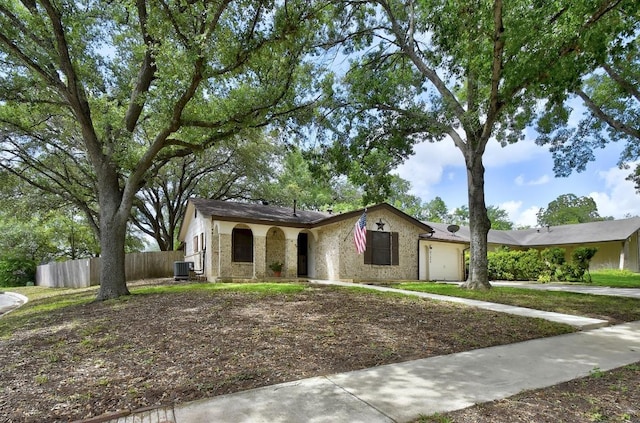 7546 Leafy Hollow Ct, Live Oak, TX 78233 - view of front facade featuring a garage and brick siding