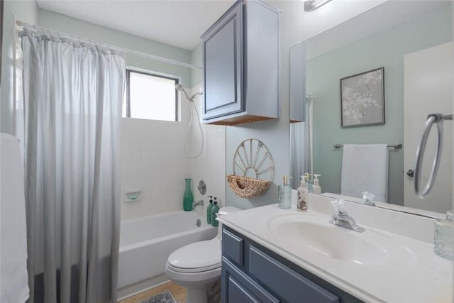 1912 Gaylord Dr, Austin, TX 78728 - full bathroom with vanity and shower / bathtub combination with curtain