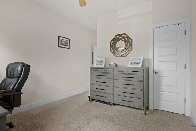 720 Pedernales St Unit B, Austin, TX 78702 - office space featuring light colored carpet and ceiling fan