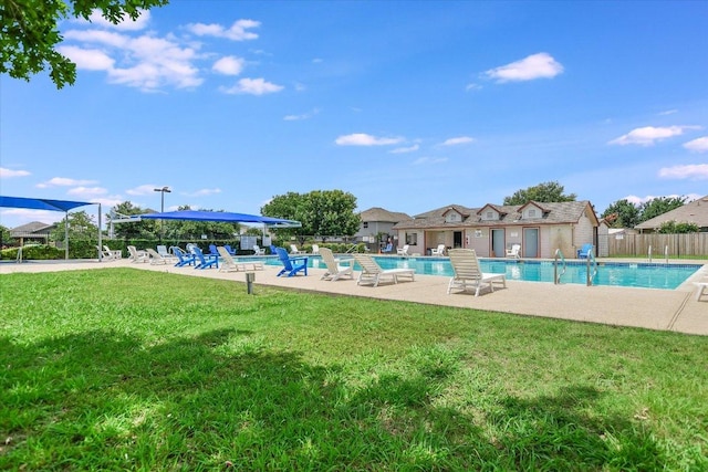 215 Peaceful Haven Way, Hutto, TX 78634 - community pool with a patio