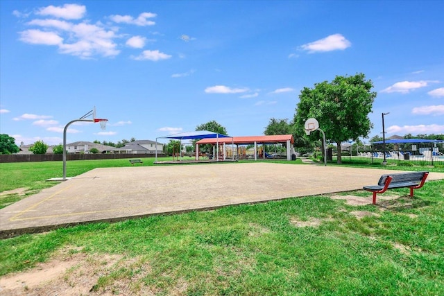 215 Peaceful Haven Way, Hutto, TX 78634 - view of sport court with a gazebo and community basketball court